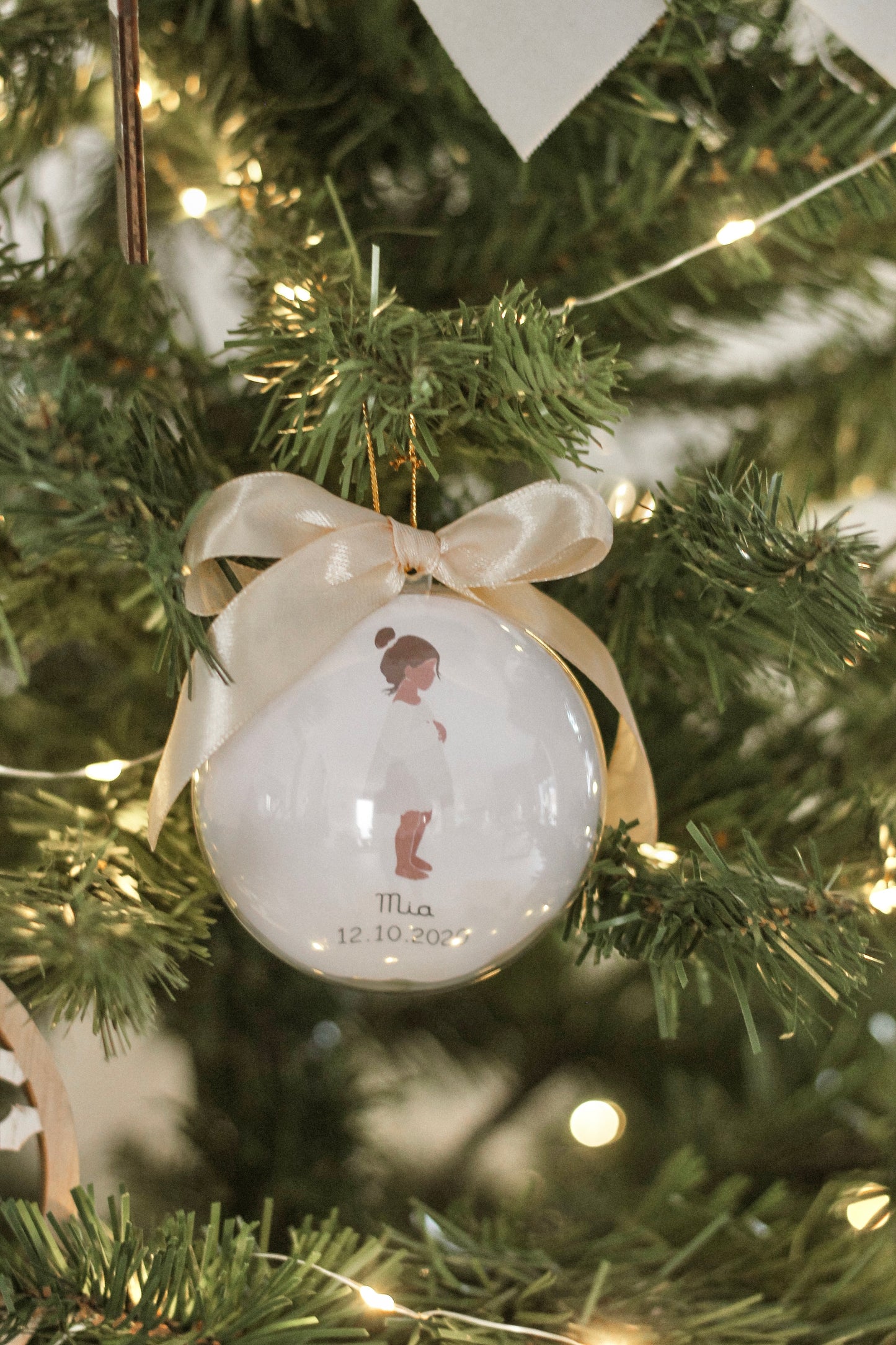 Boule de Noël "Mon amour de petite fille"