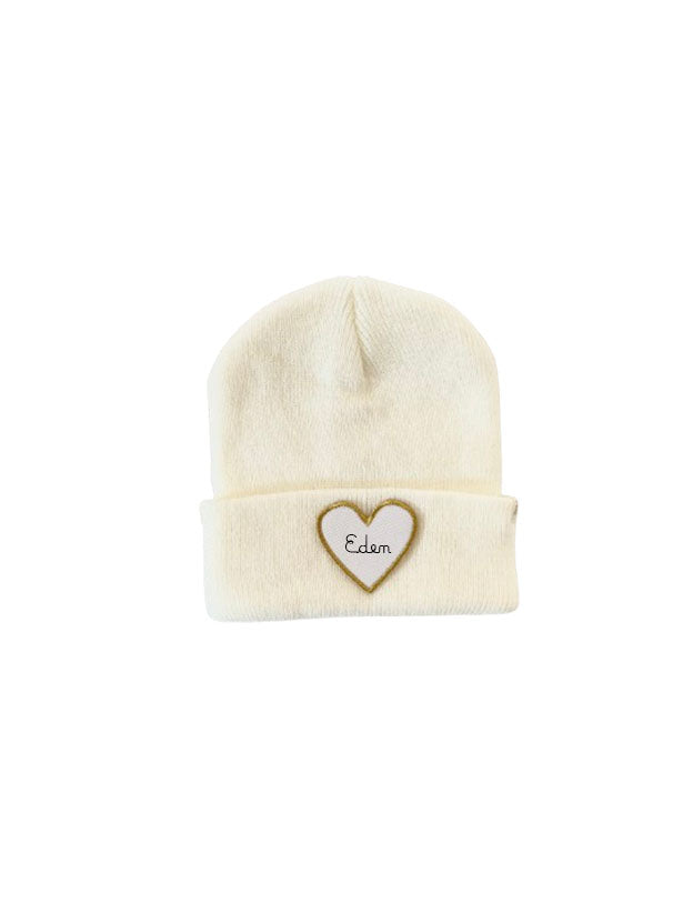 Bonnet ENFANT Lait - Coeur doré