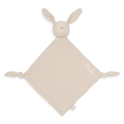 Doudou Lapin en gaze de coton - Beige