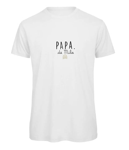 Tee shirt "PAPA de" à personnaliser