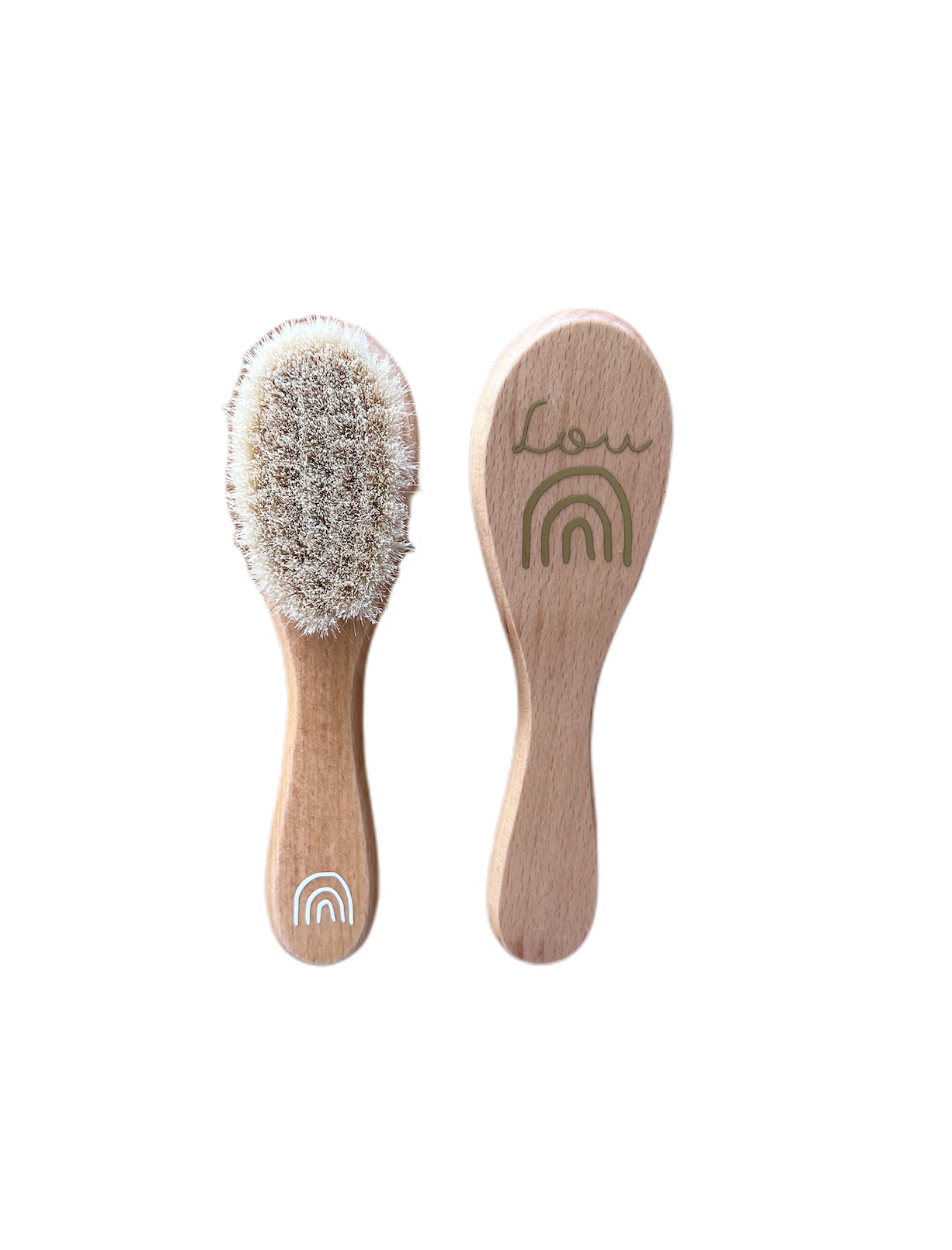 Brosse en bois Prénom À personnaliser