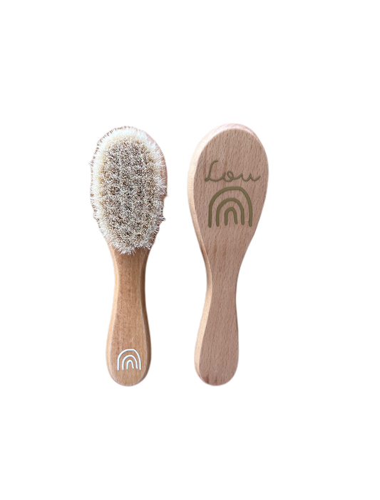 Brosse en bois Prénom À personnaliser