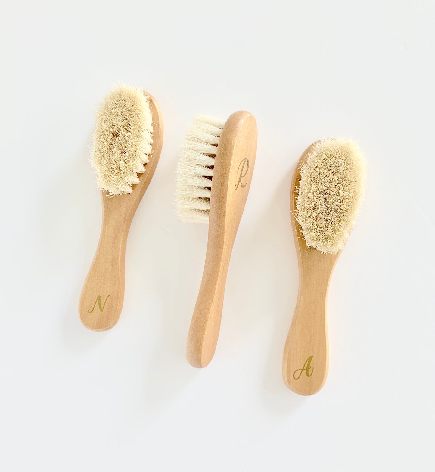 Brosse en bois Initiale À personnaliser